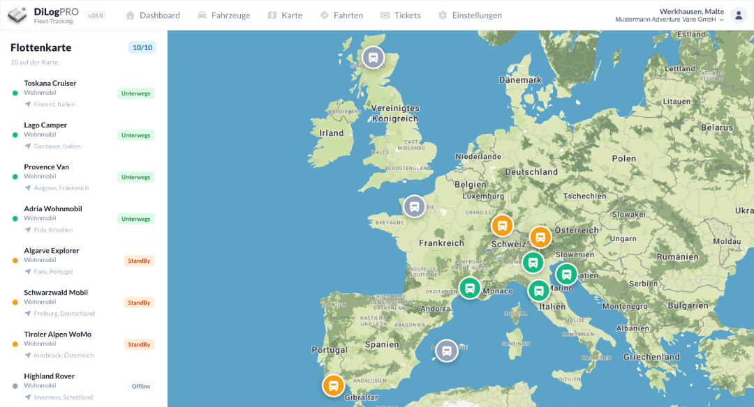 Fleet Tracking Dashboard