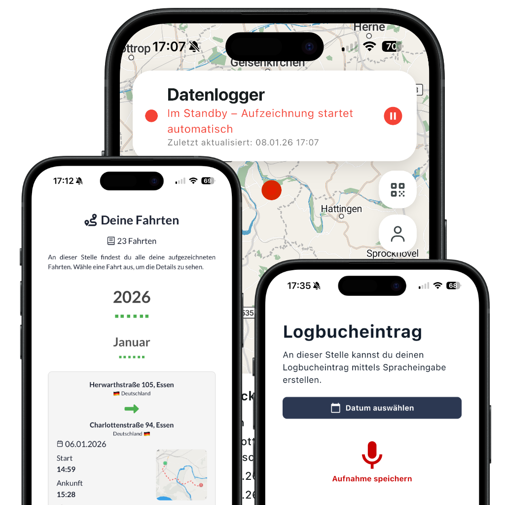 Mockup of the mobile DiLog-Connect App